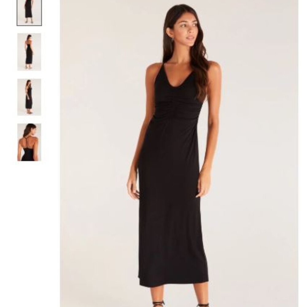 Positano Midi Dress - Black (XS) - Z SUPPLY
